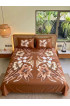 Hand Painted Rayon Bedsheet Set King Size Hand Painted Rayon Bedsheet Set King Size